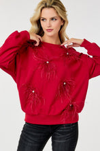 Load image into Gallery viewer, Gem and Feathers Jolly Sweater