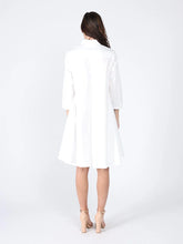 Load image into Gallery viewer, GRACIA-Floral front print high low collar neck dress