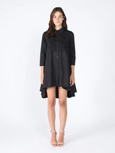 Load image into Gallery viewer, GRACIA-Low high front lace full sleeve dress
