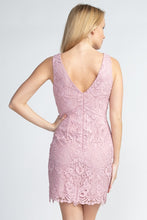 Load image into Gallery viewer, Deep V Laced Bodycon Dress