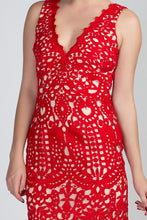 Load image into Gallery viewer, Cut Out Lace Tank Dress