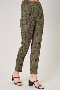 Biker Girl Vibes Snake Print Pants