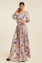 Load image into Gallery viewer, Mosaic Printed Multi Color Maxi Skirt Set