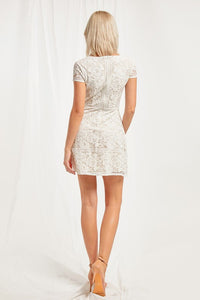 Floral Lace Bodycon Dress