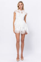 Load image into Gallery viewer, Button Down Crochet Laced Dress