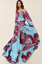 Load image into Gallery viewer, Giant Flowers Top and Maxi Skirt Matching Set