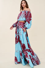 Load image into Gallery viewer, Giant Flowers Top and Maxi Skirt Matching Set