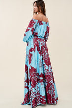 Load image into Gallery viewer, Giant Flowers Top and Maxi Skirt Matching Set