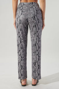 Biker Girl Vibes Snake Print Pants