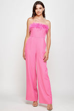 Load image into Gallery viewer, Classic Jumpsuit with bust feather