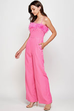 Load image into Gallery viewer, Classic Jumpsuit with bust feather