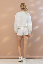 Load image into Gallery viewer, Iridescent  Sequin Bomber Jacket &amp; Short Set