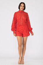 Load image into Gallery viewer, Romantic Crochet Jacket and Short Set