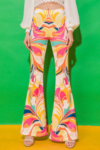 Whimsical Flare Leg Pants