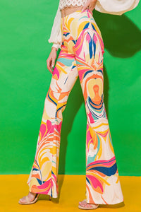 Whimsical Flare Leg Pants