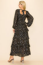 Load image into Gallery viewer, Puff Sleeved Star Printed Maxi Dress