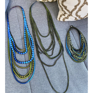 Royal & Olive Mix Necklaces