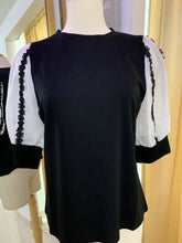 Load image into Gallery viewer, GRACIA-See Through Sleeves Laced Top