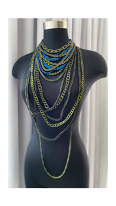 Royal & Olive Mix Necklaces