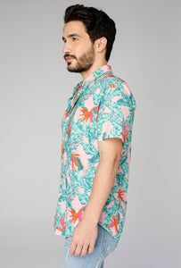 Hibiscus Dad Dress Shirt