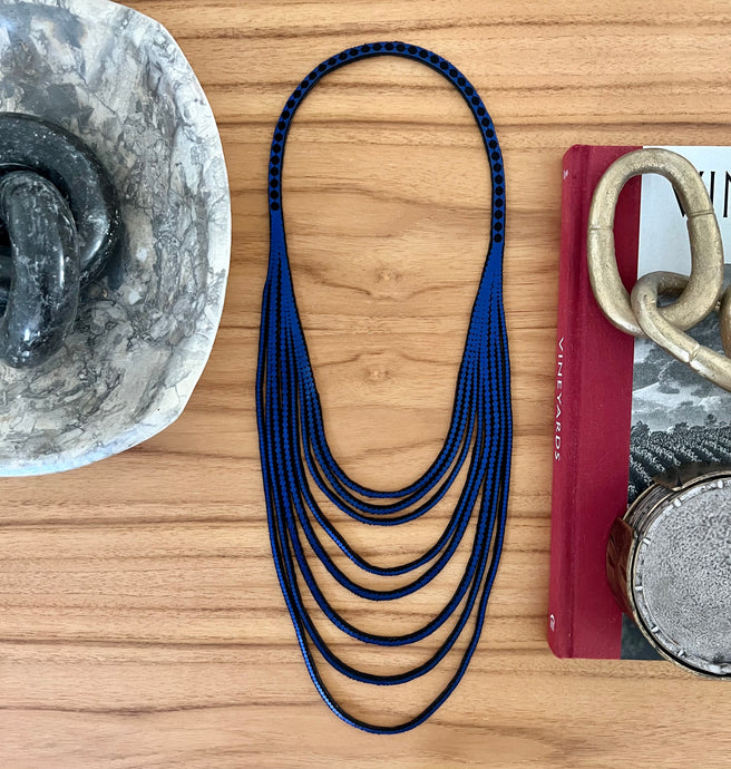 Thin Pearls-Metallic Royal Blue