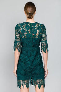 Midnight Lace Mini Dress