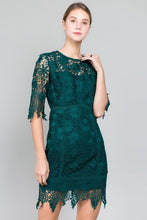 Load image into Gallery viewer, Midnight Lace Mini Dress