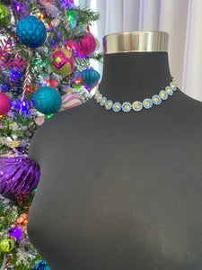 Stud Choker with Swarovski crystals