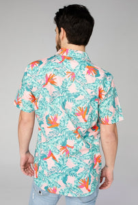 Hibiscus Dad Dress Shirt