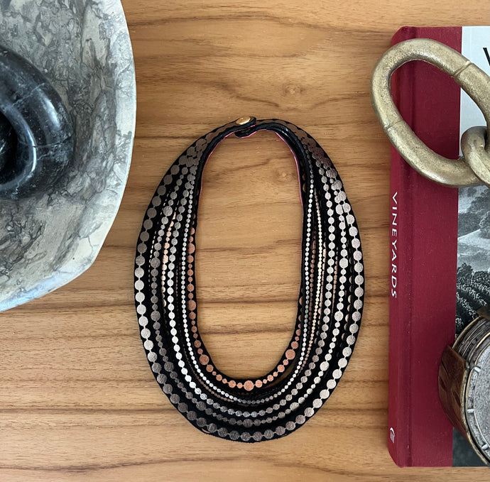 Circular Pearls-Champagne Rose Gold Mix