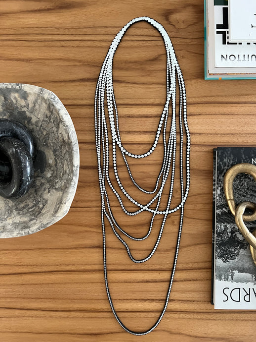 7 Strings Pearls-Silver