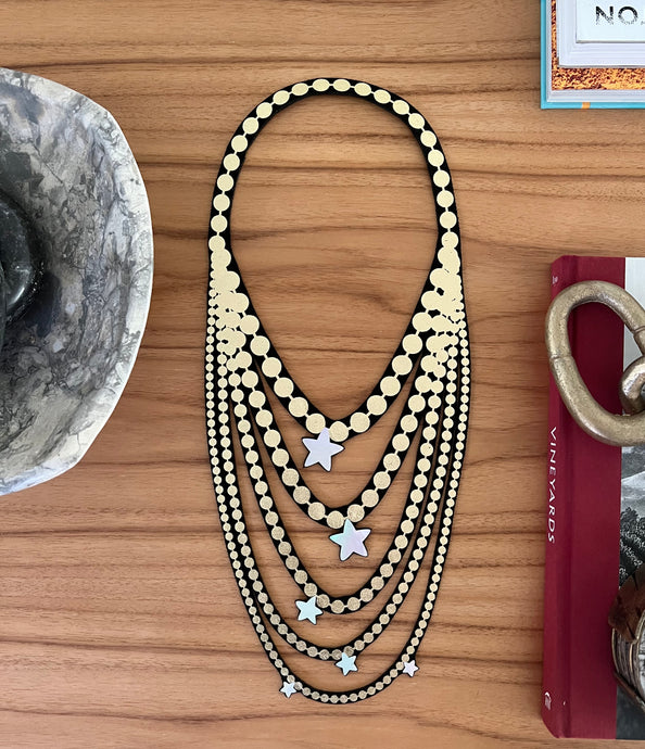 Midi Pearls-Holographic Stars